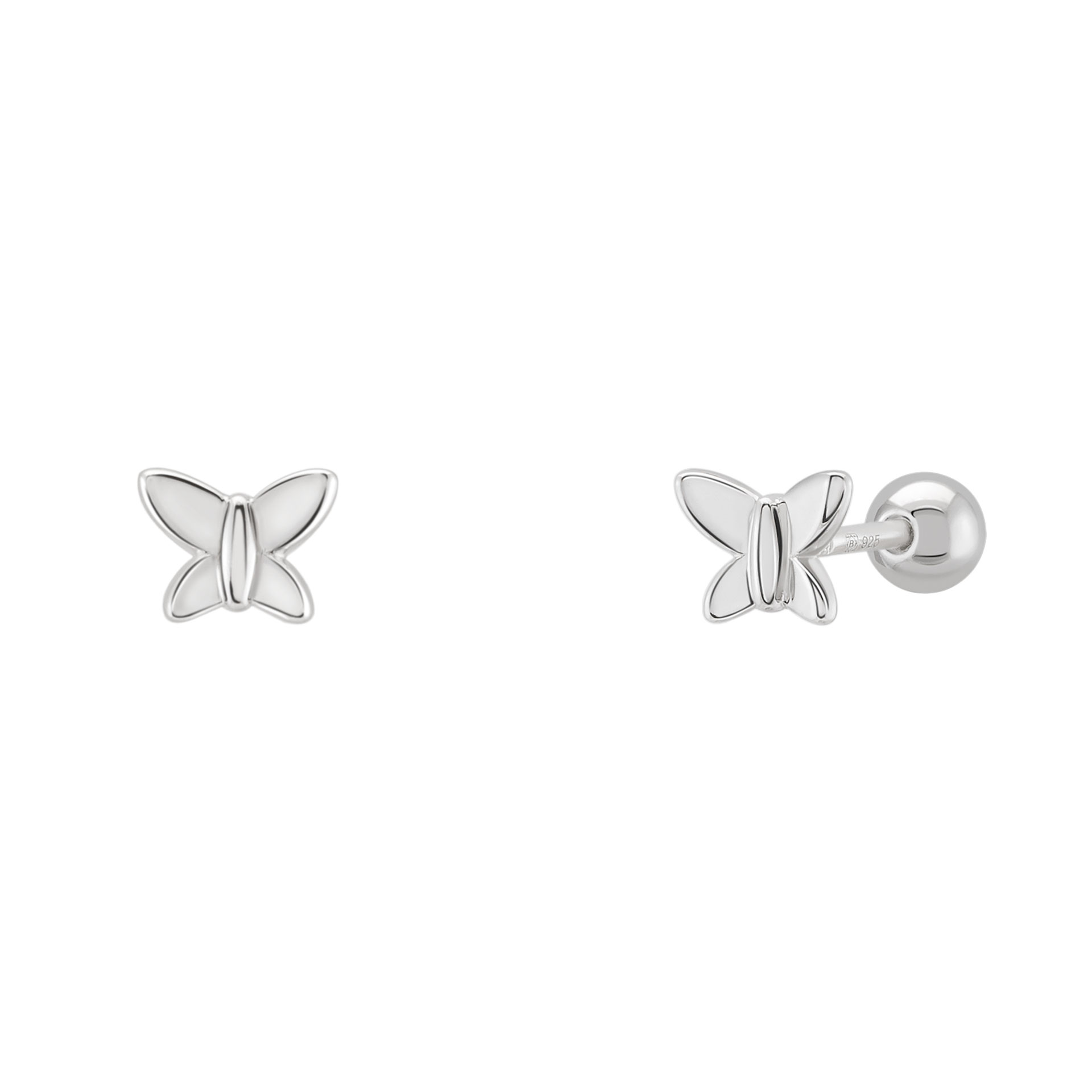 Pendientes Girls Butterfly Silver