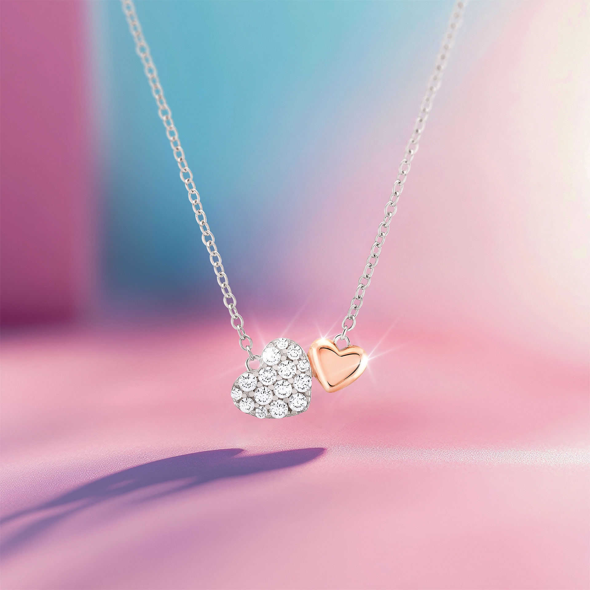 Collar Girls Heart Cz