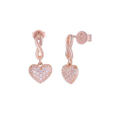Pendientes Hearts Twisted