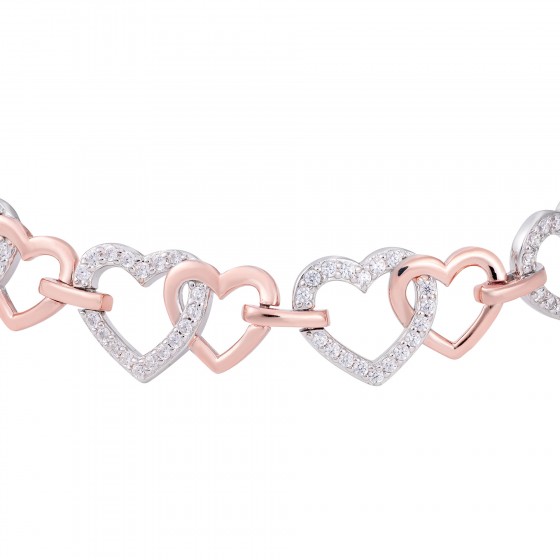 Hearts Chain Bracelet