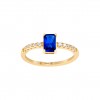 Anillo Blue Cz