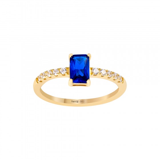 Anillo Blue Cz
