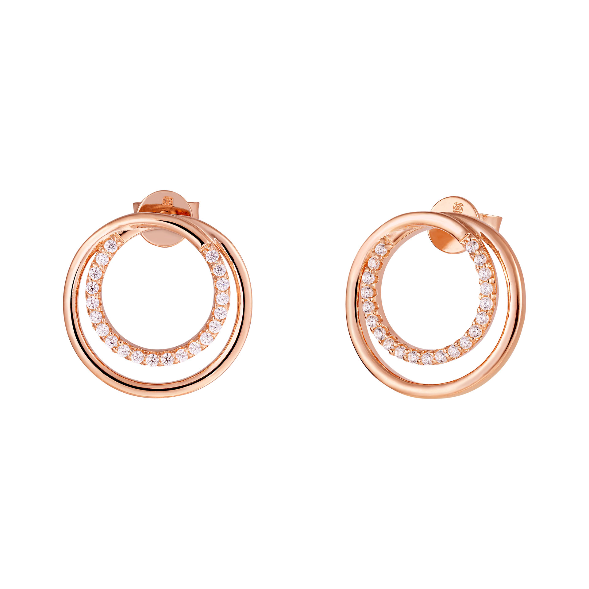 Circles Rose Earrings