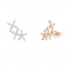 Brincos Ouro 3 Flores