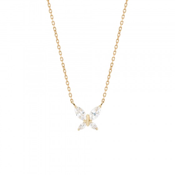Gold Butterfly Necklace