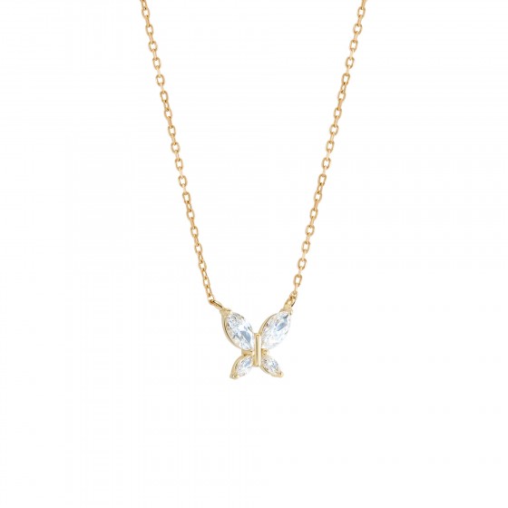 Gold Butterfly Necklace