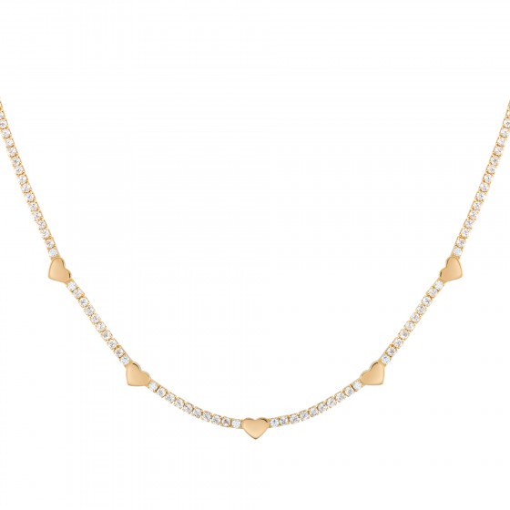 Collar Tennis Hearts