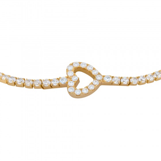 Pulsera Tennis Heart Stones