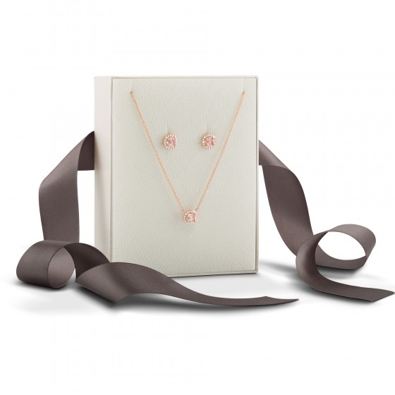Conjunto Love in Rose Solitaire Pink