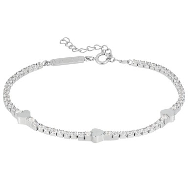 Pulsera Tennis Hearts