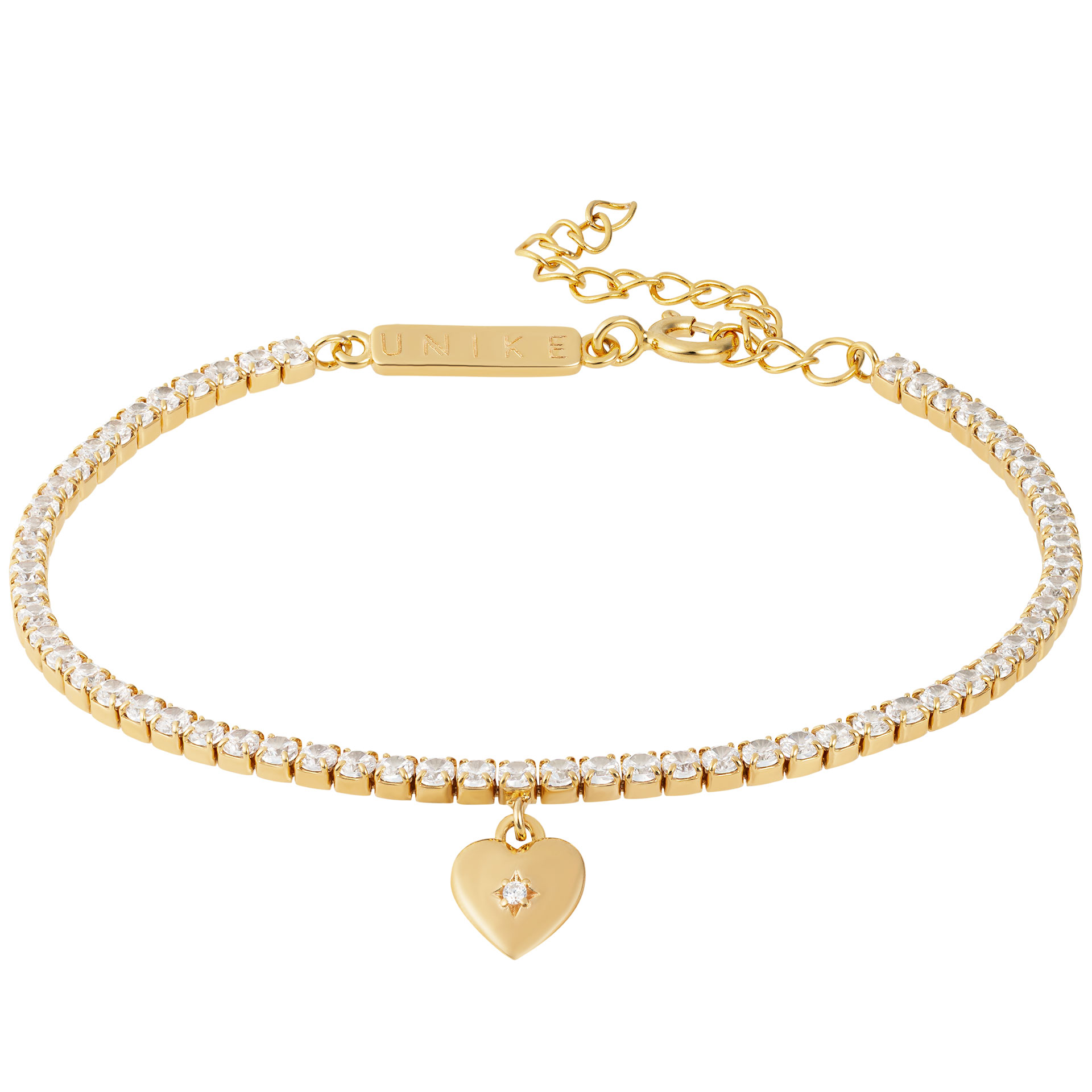 Tennis Heart Bracelet