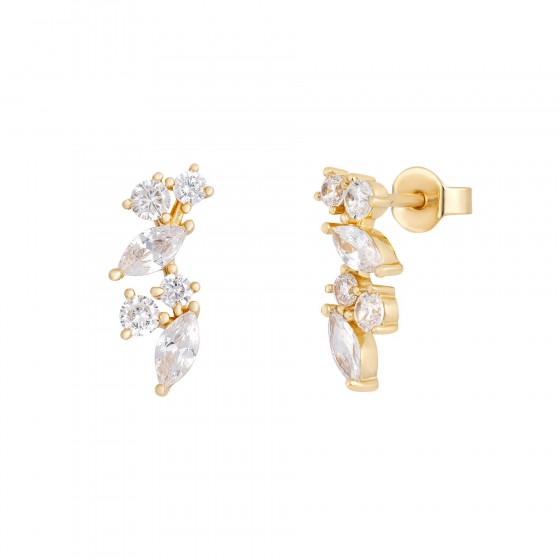 Leaves & Stones Earrings