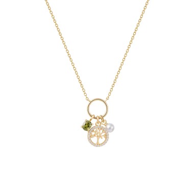 Fun Multi Charms Tree of Life Necklace