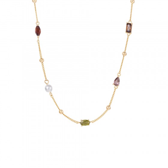Collar Fun Pearls Cz