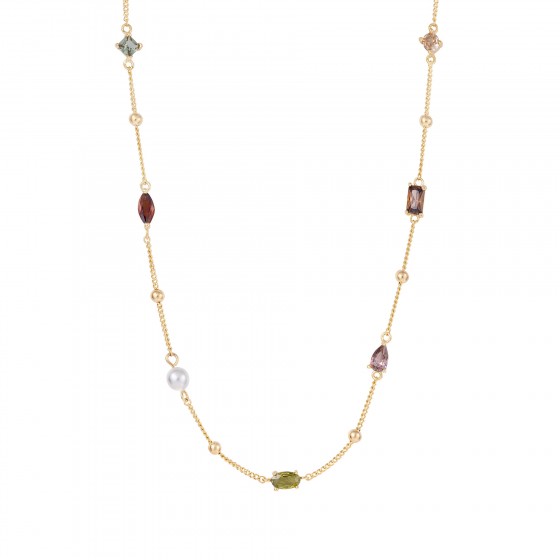 Collar Fun Pearls Cz