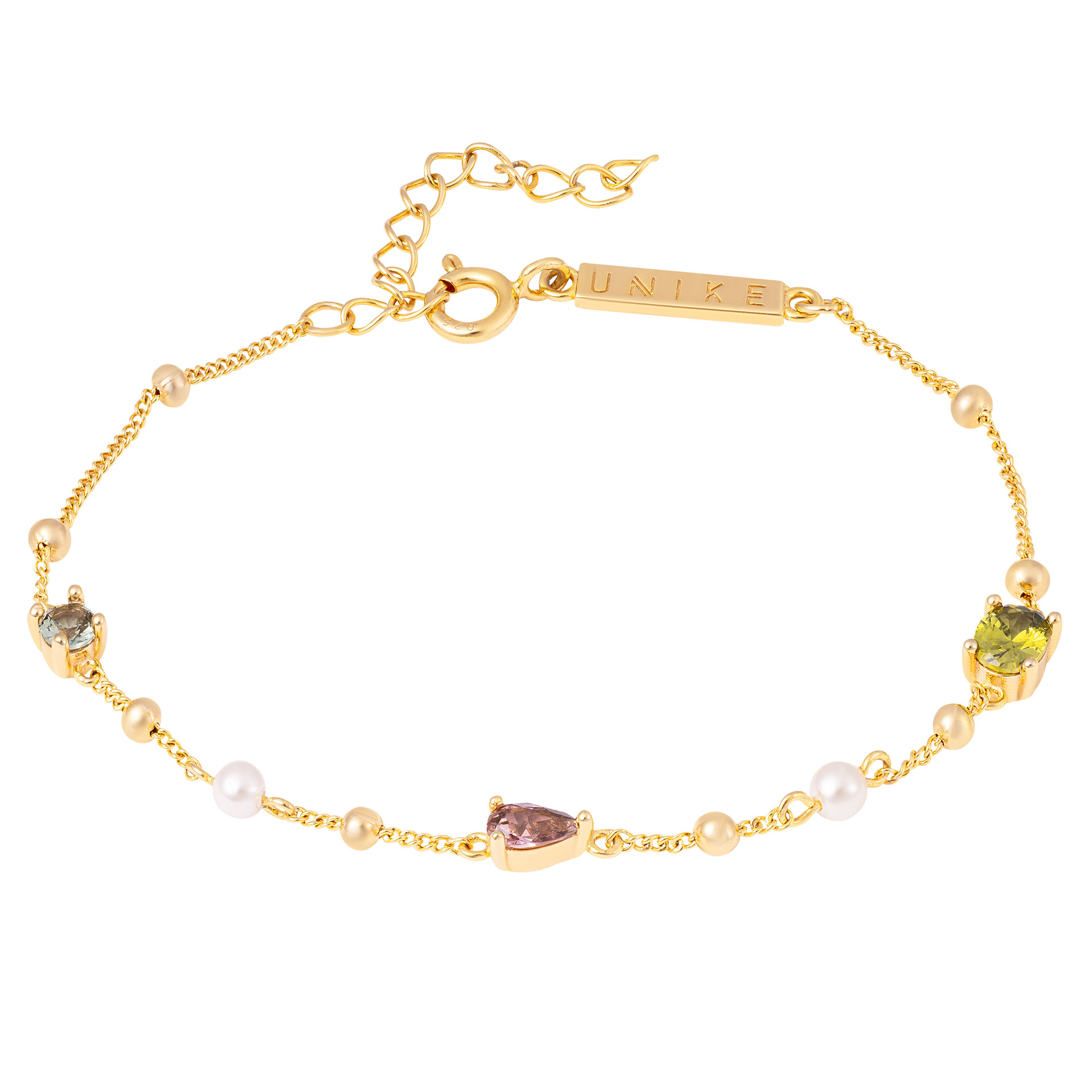 Fun Pearls & Stones Bracelet