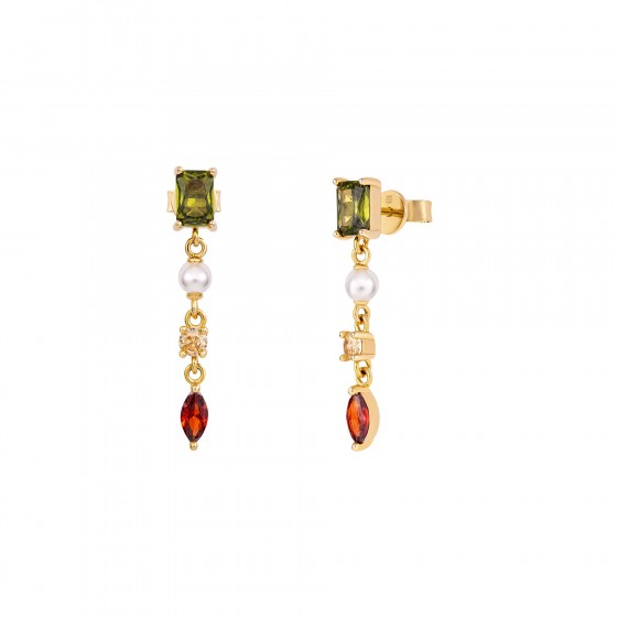 Brincos Fun Pearls & Stones