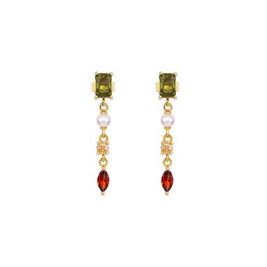 Brincos Fun Pearls & Stones