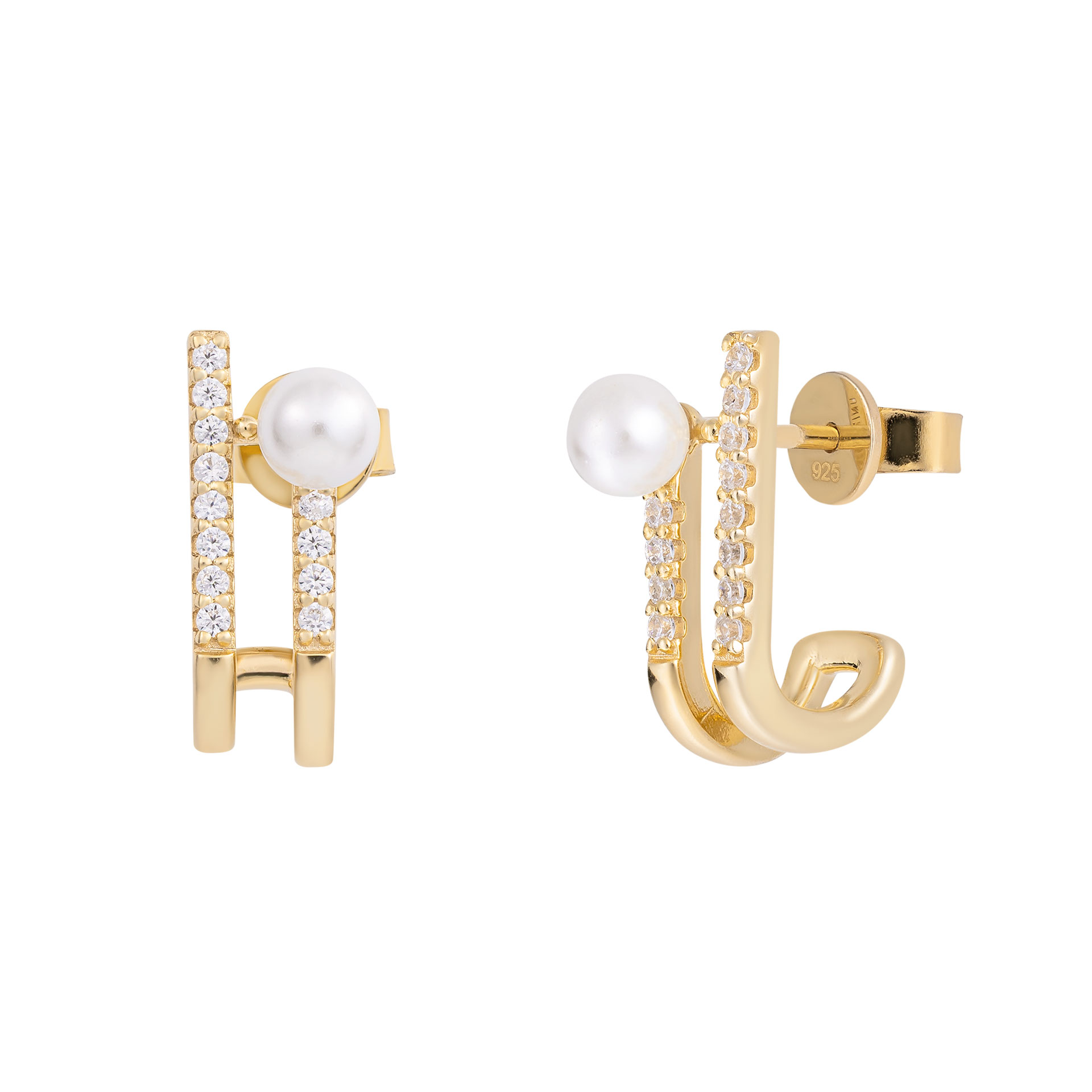 Brincos Fun 2 Lines & Pearls