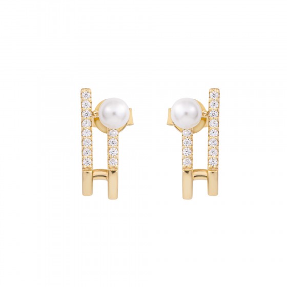 Brincos Fun 2 Lines & Pearls