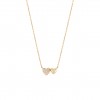 Gold Timeless Double Heart Necklace Gold Timeless Double Heart Necklace