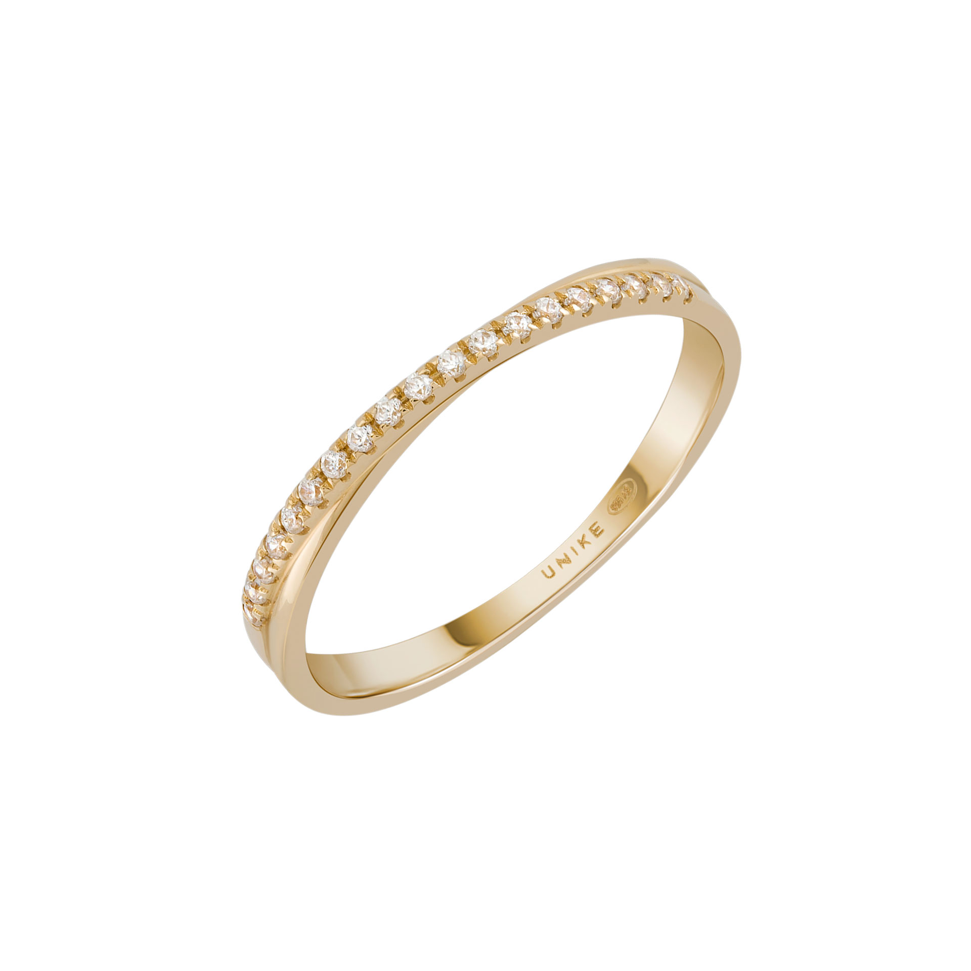 Anel Ouro Timeless Double Cross