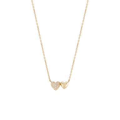 Collar Oro Timeless 2 Corazones