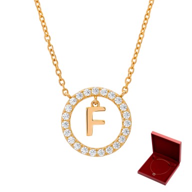 Letter F Necklace Letter F Necklace