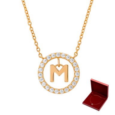 Letter M Necklace Letter M Necklace