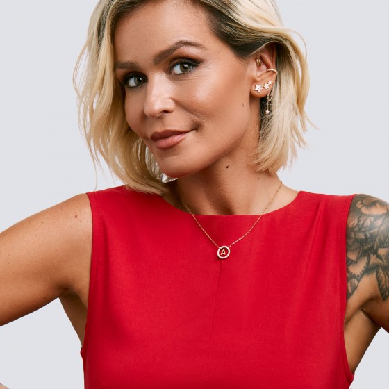 Colar Letra H Colar Letra H