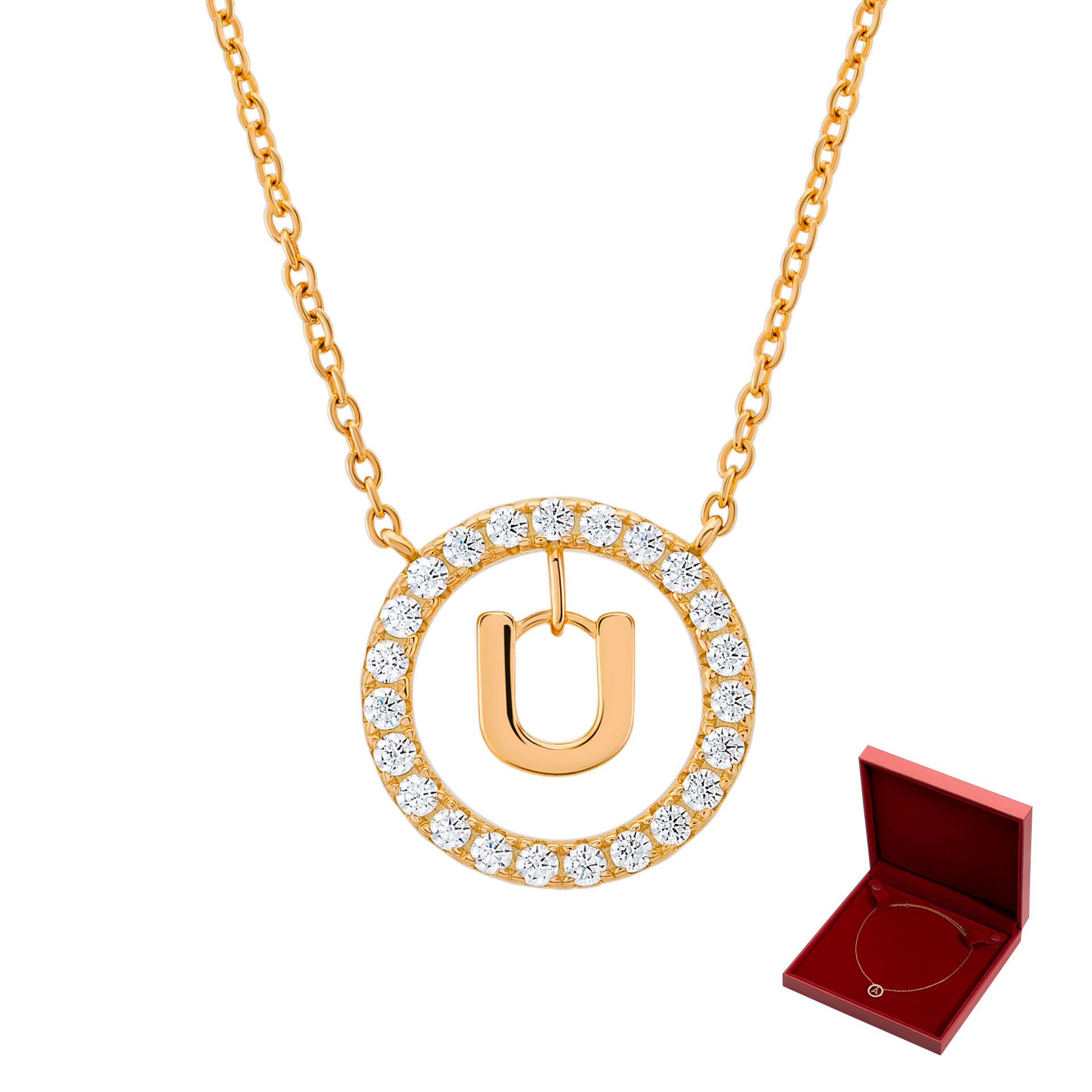 Letter U Necklace