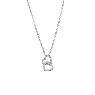 Classy Double Hearts Necklace
