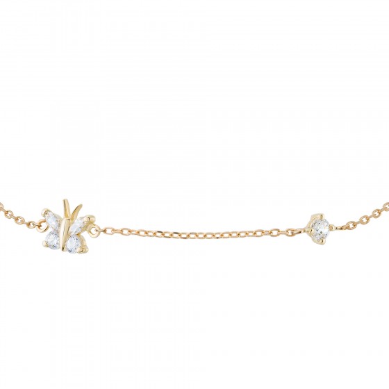 Gold Girls Butterfly Bracelet Gold Girls Butterfly Bracelet