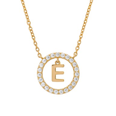 Letter E Necklace Letter E Necklace
