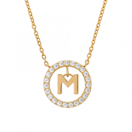 Letter M Necklace Letter M Necklace