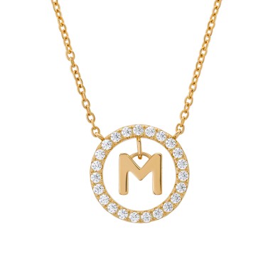 Letter M Necklace Letter M Necklace
