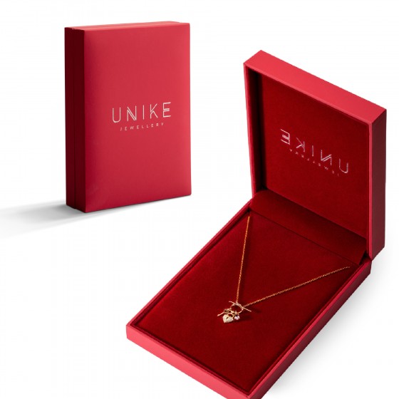 Valentines Day Key & Heart Necklace