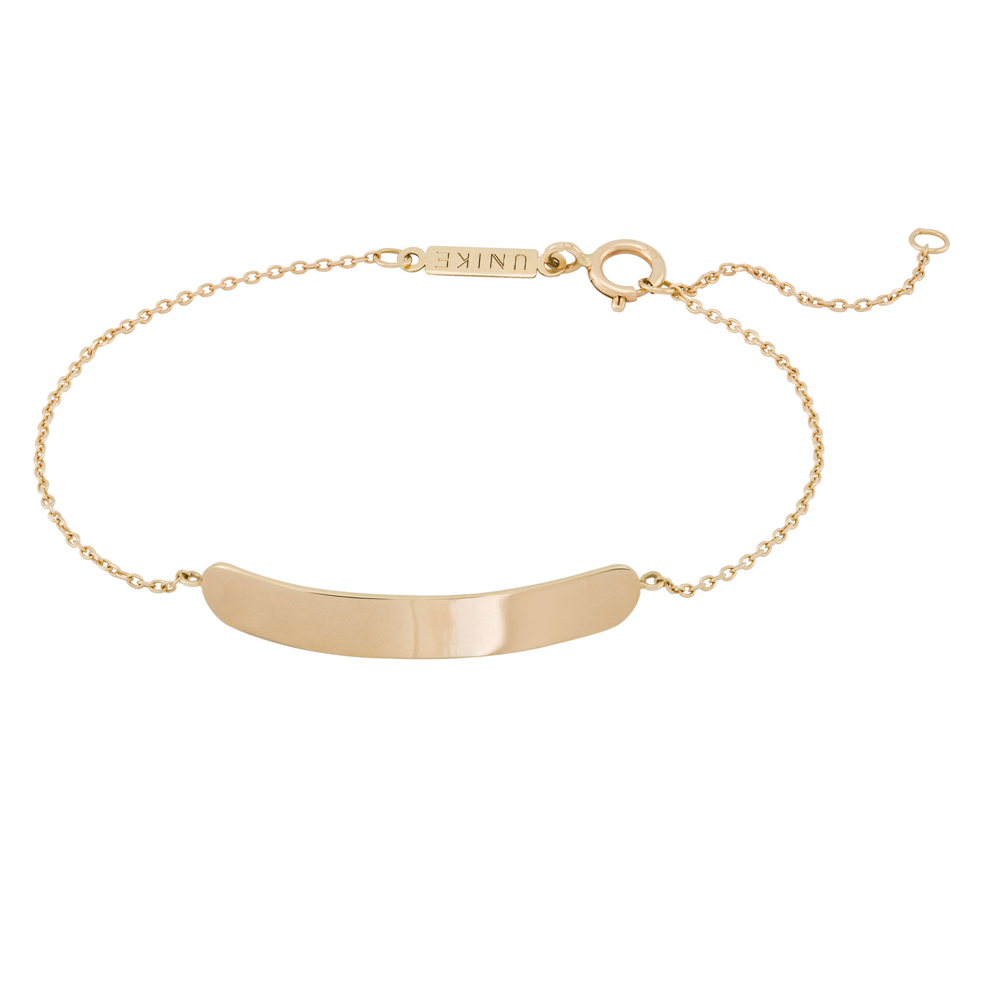 Gold Girls Plate Bracelet