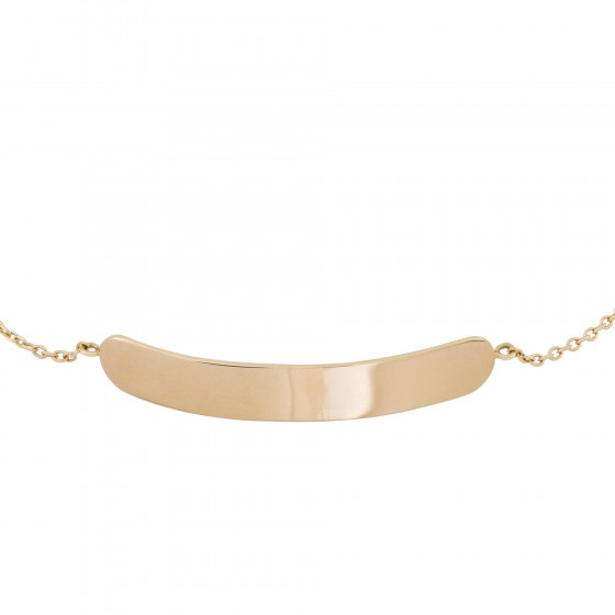 Gold Girls Plate Bracelet
