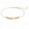 Gold Girls Plate Bracelet
