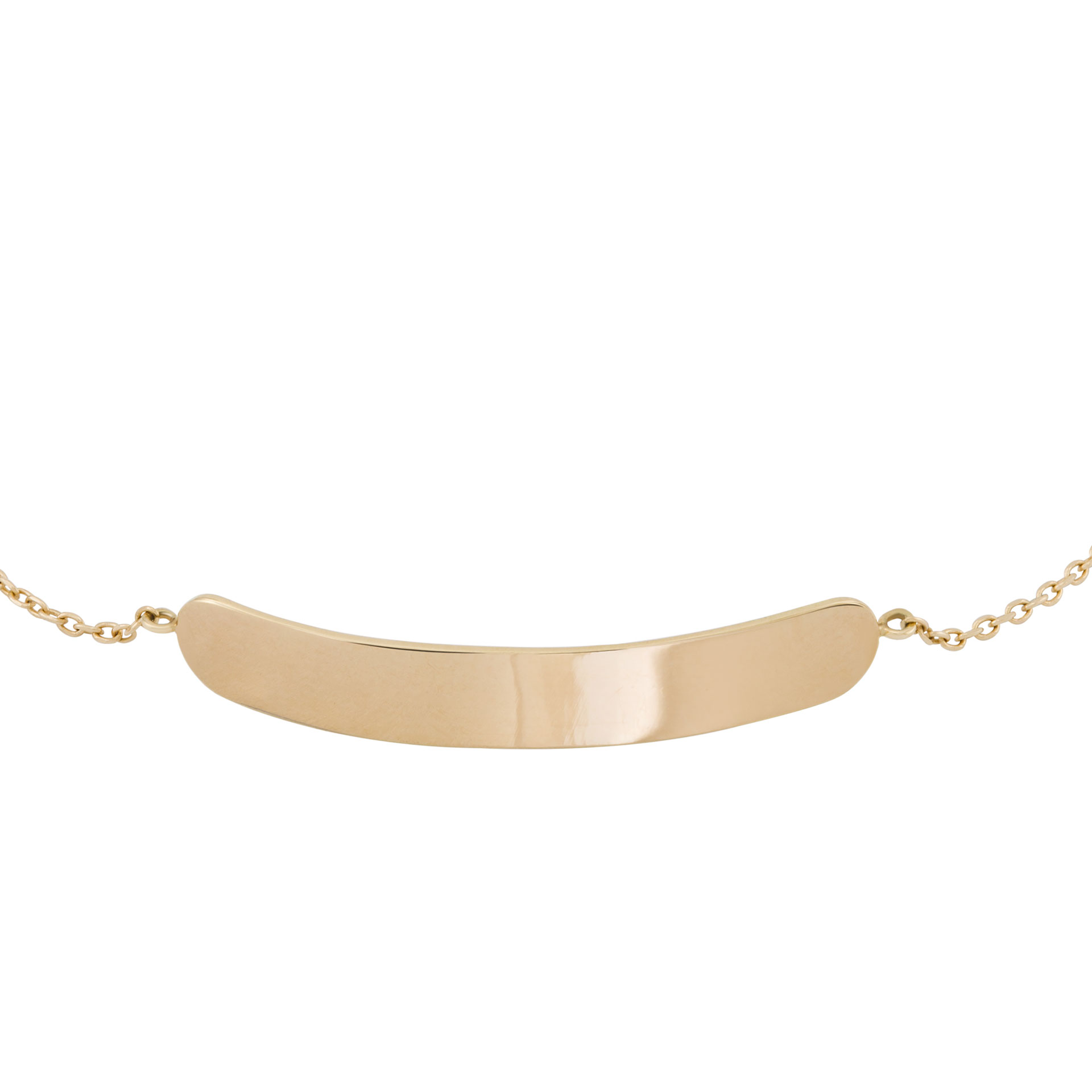 Gold Girls Plate Bracelet