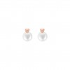 Love in Rose Heart & Pearl Earrings