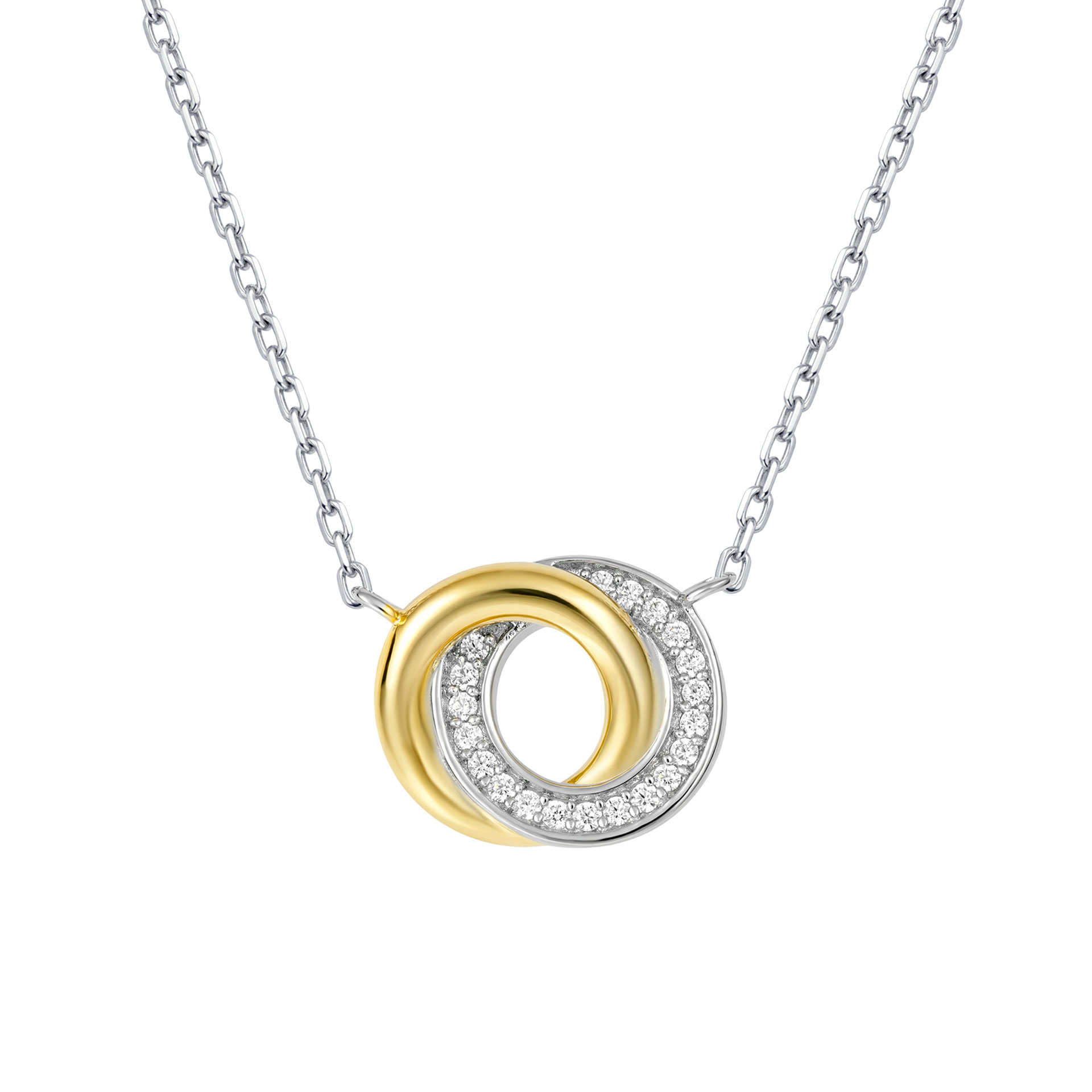 Classy 2 Circles Necklace