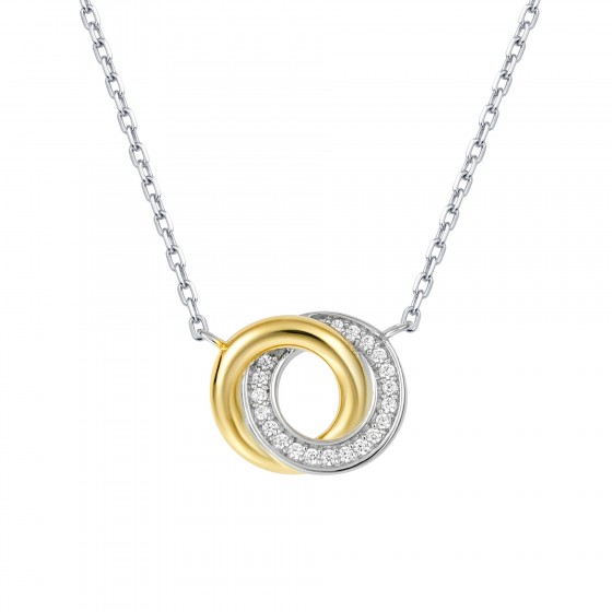 Classy 2 Circles Necklace