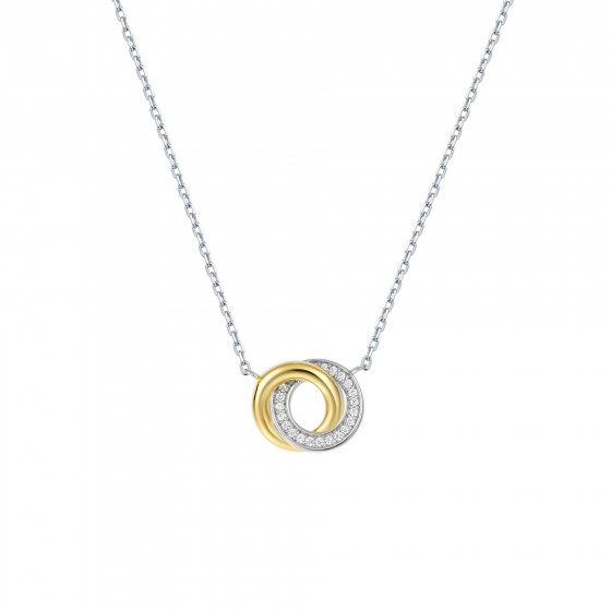 Classy 2 Circles Necklace