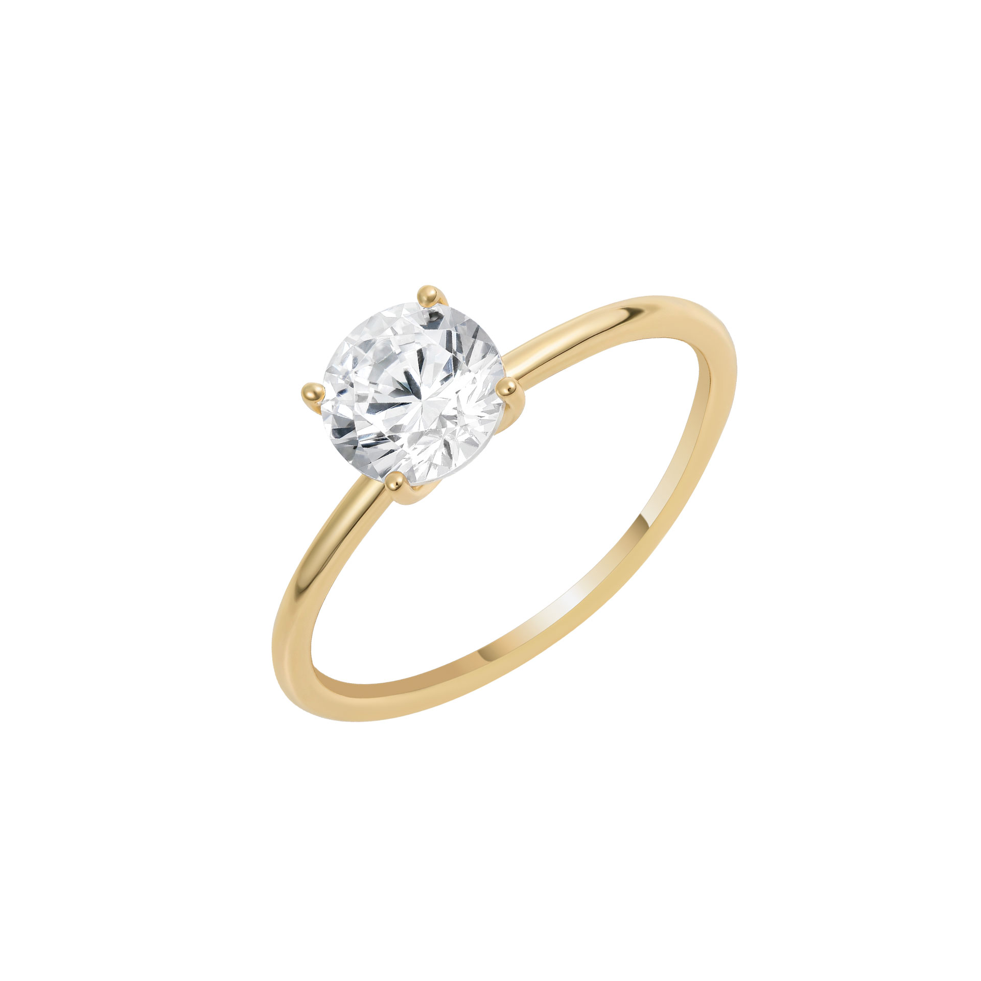 Classy Solitaire Golden Ring