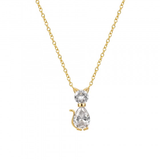 Pet Lovers Cat Shine Necklace II