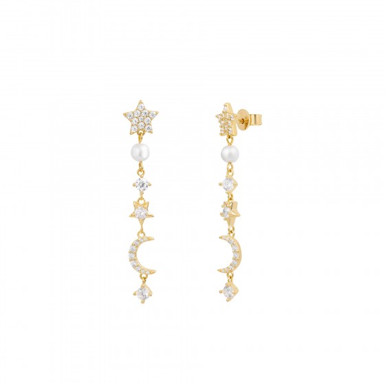 Brincos Matchy Lua & Estrelas