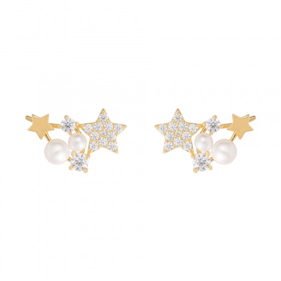 Brincos Matchy Estrelas & P�rolas