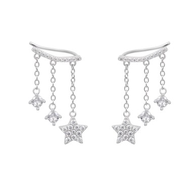 Matchy Stars Chain Earrings